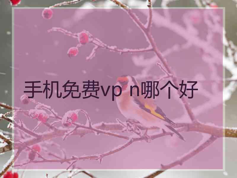 手机免费vp n哪个好