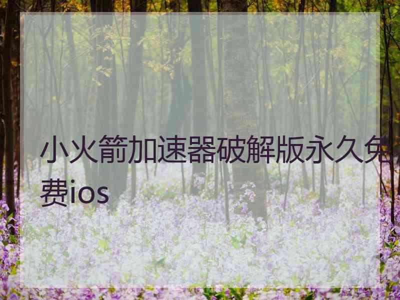 小火箭加速器破解版永久免费ios