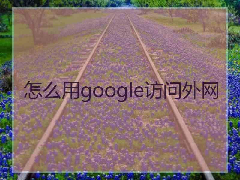 怎么用google访问外网